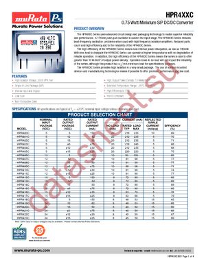 HPR417C datasheet  